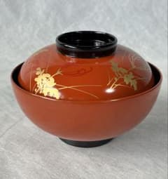 山中漆器 赤い漆器の椀 セットのサムネイル
