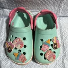 キッズサンダル ミントグリーン アイスクリームデザインのサムネイル