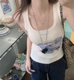 shein 人気完売品YEAH 花柄プリント タンクトップのサムネイル