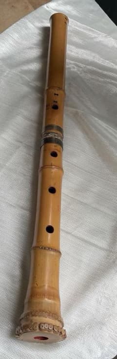 ♦︎【在銘】尺八 如山 一尺九寸管 約58cm中継ぎ 2つ割 修理跡あり 和楽器 ♦︎【在銘】尺八 如山 一尺九寸管 約58cm中継ぎ 2つ割 修理跡あり 和