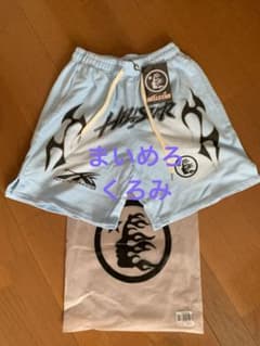 HELLSTAR グラフィック　ハーフパンツ　Sサイズ　水色　ブルーのサムネイル