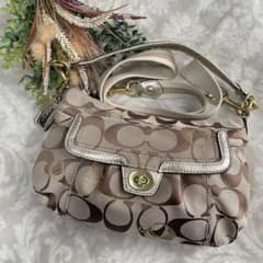 COACH ワンショルダーバック2way ターンロック シグネチャー 18756 