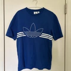 adidas アディダス トレフォイル Tシャツ ブルー Lサイズのサムネイル