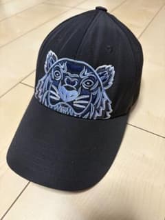 KENZO トラ刺繍 ブラックナイロンキャップのサムネイル