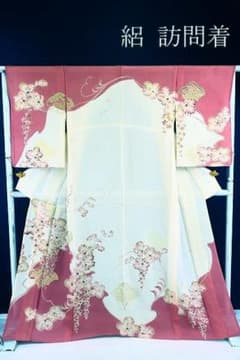 訪問着 絽 夏 夏着物 クリーム系 身丈161.5cm 裄丈62cm 正絹 - メルカリ