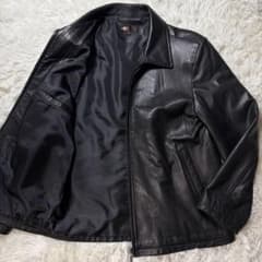 vintage□鹿革 ディアスキン レザージャケット ブラック - メルカリ