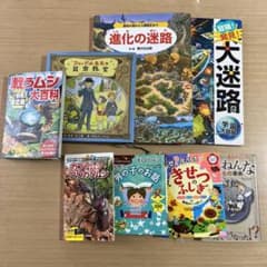 ファーブル先生の昆虫教室、戦うムシ大百科、学研図鑑カブトムシ、クワガタ、のサムネイル