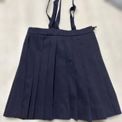 吊りスカート 紺 プリーツのサムネイル