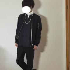TRストライプスキッパー ネイビー Mのサムネイル