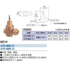 カクダイ 減圧弁 575-808-20 ×7個セットのサムネイル