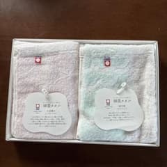 今治 オーガニックコットン ウォッシュタオルセット 2枚組のサムネイル