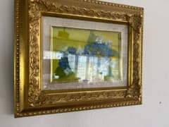 装飾的金色フレームの水彩画 - メルカリ