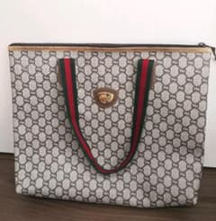 グッチ グッチプラス トートバッグ シェリーライン オールドグッチ 