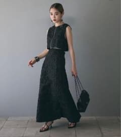 ANDREA&Co. ジャガードジップベスト スカート　セットアップのサムネイル