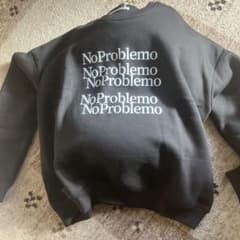 NoProblemo ロゴ スウェット 黒のサムネイル