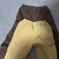カーキ ブラック ワークパンツ 160/Sのサムネイル
