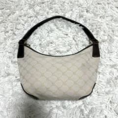 ローレンラルフローレン　ハンドバッグ　モノグラム　ワンショルダー　ブラウン