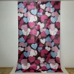 未使用品】 《ラブハート》カラフルハート柄のれん 85×145cm - メルカリ