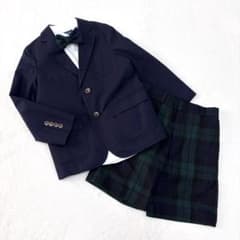 【ポロ ラルフローレン】美品 フォーマル 4点セット 男の子 チェック 入学式 ポロ ラルフローレン】美品 フォーマル 4点セット 男の子 チェック