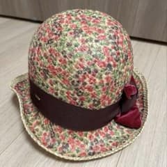 CA4LA カシラ　花柄　リボン　麦わら帽子 レトロのサムネイル