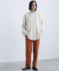 ラフニットパンツ　セレクトモカのサムネイル