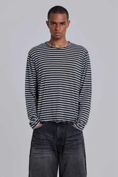 新品完売)jaded london Stripe Top ボーダーtシャツ - メルカリ