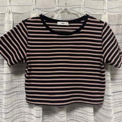 WEGO ボーダーショート丈Tシャツのサムネイル
