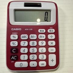 moco様専用　CASIO 電卓 MW-C8B 税計算機能付きのサムネイル