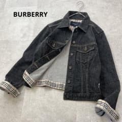 BURBERRY デニムジャケット ジップアップ　ノバチェック ギャザー バーバリー チェック柄デニムジャケット - メンズ – myCompañero