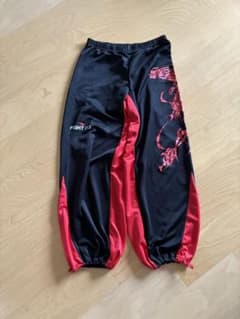 FIGHT DO トレーニングパンツ Mサイズ ブラック レッド FIGHT DO トレーニングパンツ Mサイズ ブラック レッド - メルカリ