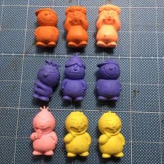 こんなこいるかな　消しゴム　9個セットのサムネイル