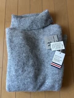 BAYFLOW 新品ベビーアルパカ混 タートルネックニット グレーのサムネイル
