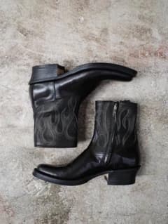 Vintage Ashen Flame Zip-up Heel Boot ブーツ Vintage Ashen Flame Zip-up Heel Boot ブーツ - メルカリ