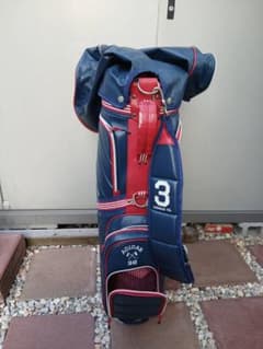 adidas ゴルフバッグ レディース ネイビー/レッド - メルカリ