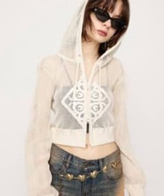 SLY メッシュ クロップドパーカー FREEのサムネイル
