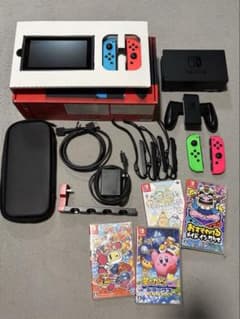 Switch 本体 付属品セット Nintendo Switch 本体 付属品完備 パッケージソフト4つ - メルカリ