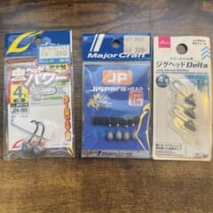 ジグヘッド 3種セット 虫ヘッド パワー ジグパラヘッド デルタのサムネイル