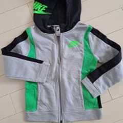 Nike フード付きパーカー XS グレー/グリーンのサムネイル