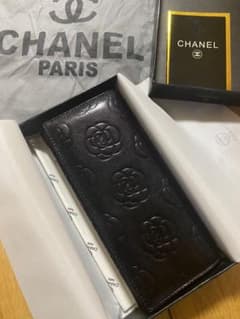 CHANEL ノベルティ カメリア 長財布 ブラックのサムネイル