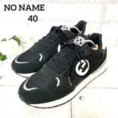 未使用【ノーネーム】TOVA トヴァ 牛革切替 配色スニーカー♡ブラック 40 未使用【ノーネーム】TOVA トヴァ 牛革切替 配色スニーカー♡ブラック