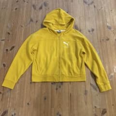 PUMA ジャージ ジップアップパーカー イエロー Mサイズのサムネイル
