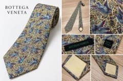 BOTTEGA VENETA ネクタイ 鳥柄 シルク イタリア製のサムネイル