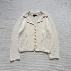 EPOCA エポカ ニットカーディガン 襟付き アイボリー L