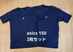 asics  野球 アンダーシャツ 半袖 ネイビー 150 2枚セットのサムネイル