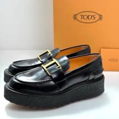 極美品✨ Tod's T TIMELESS Leather Loafers 37 - メルカリ