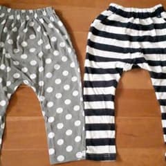 【美品】２本セット 100 110 サルエルパンツのサムネイル