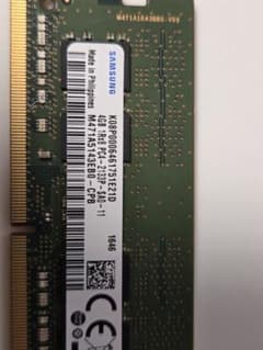 SAMSUNG メモリー 4GB PC4-2133P 本体のサムネイル