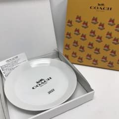 ☆未使用☆COACH お皿 クリスマスノベルティ 2022 ホワイト 非売品