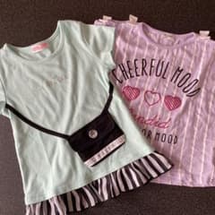 半袖　Tシャツ　120 女の子　2枚セットのサムネイル