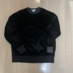 Y-3 ベロア クルーネック スウェット ブラックのサムネイル